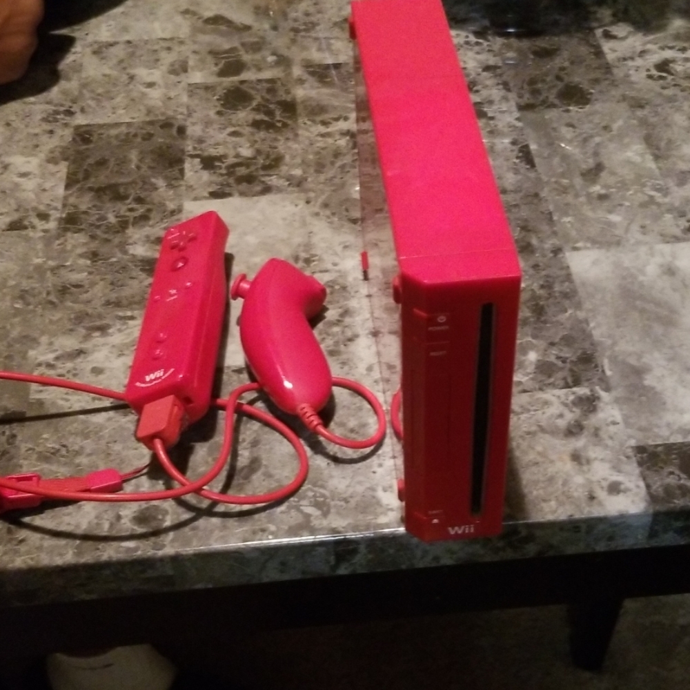 Nice shiny red WII.